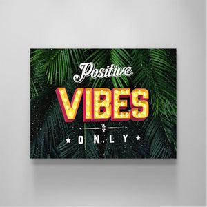 Positive Vibes Only - Stock Buddies -Canvas Wraps