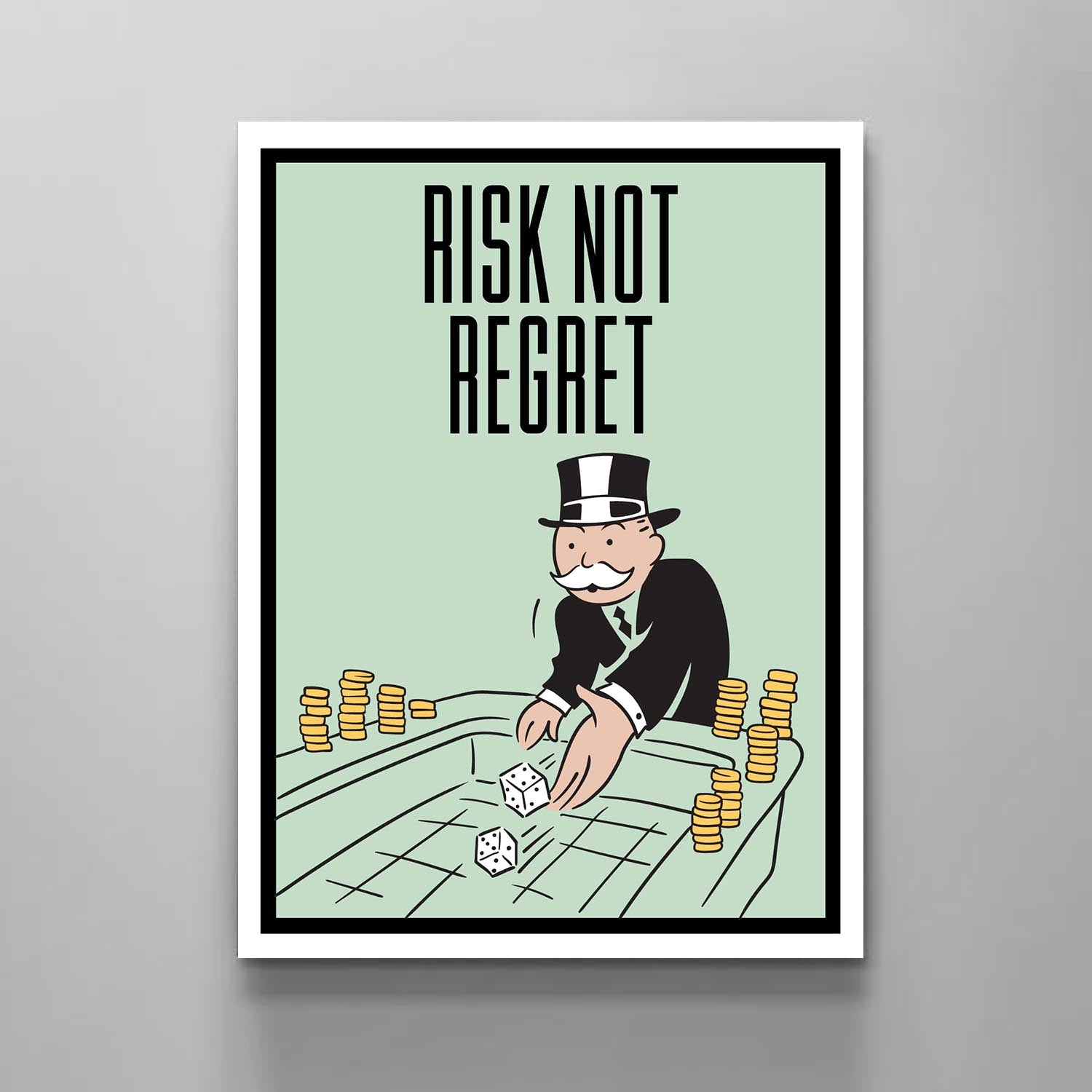 Risk Not Regret - Stock Buddies -Canvas Wraps