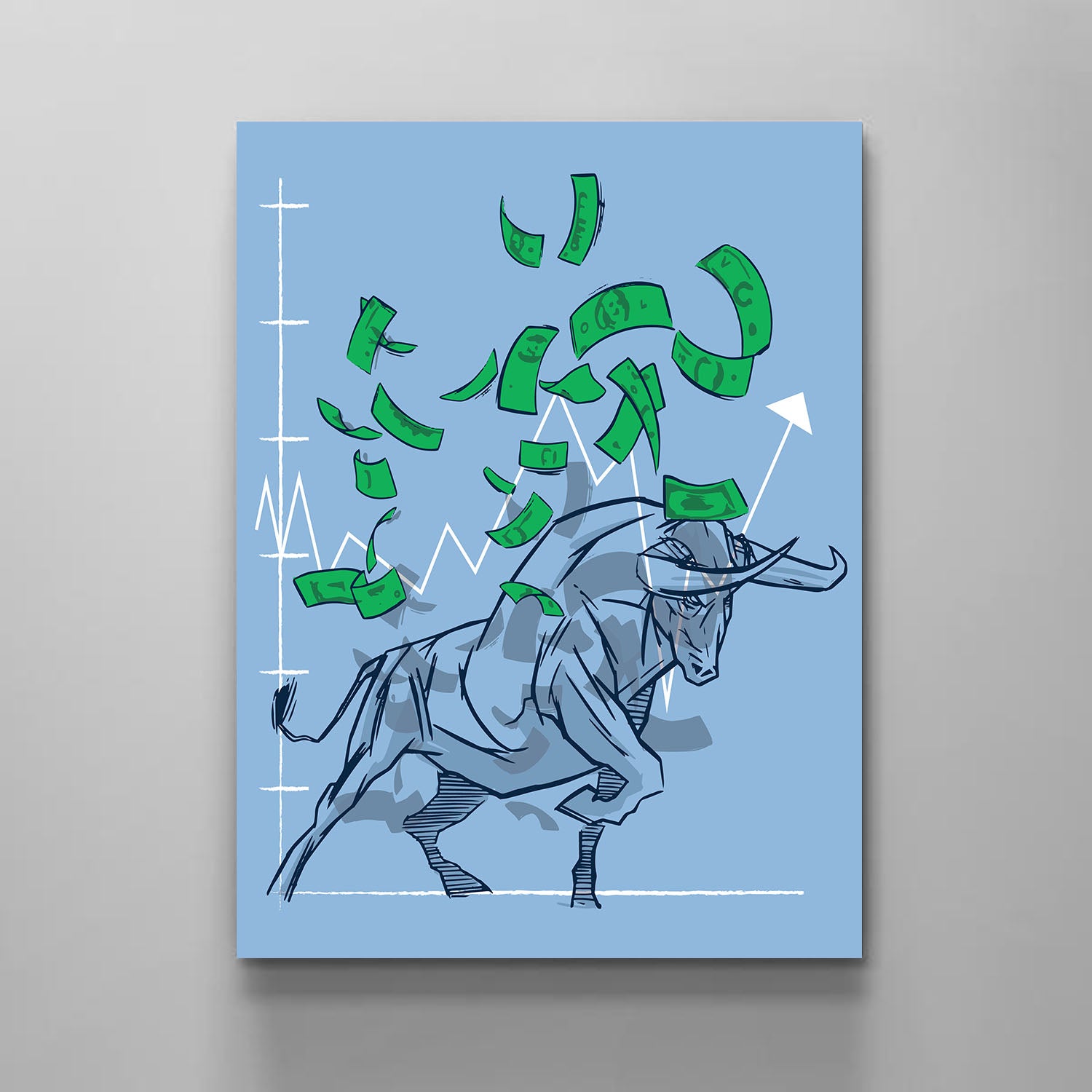 The Market Money - Stock Buddies -Canvas Wraps