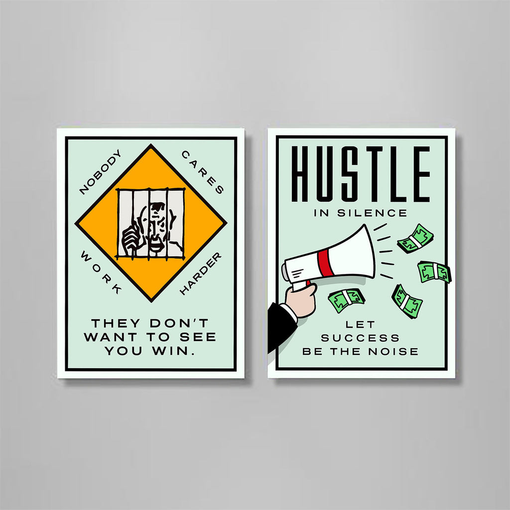 Hustle Harder 2X Bundle - Stock Buddies -Canvas Wraps