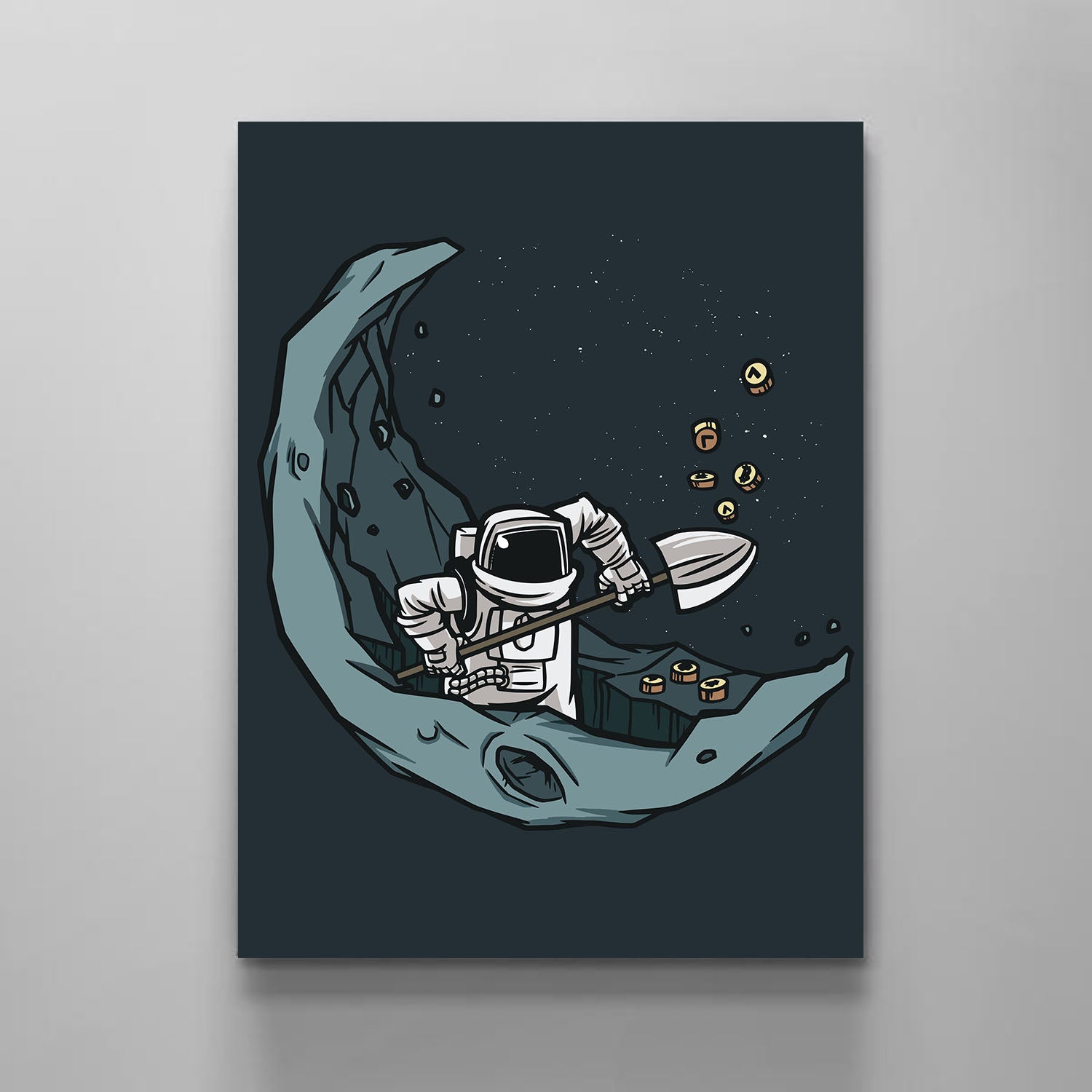 Moon Miner - Stock Buddies -Canvas Wraps