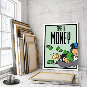 Time equals Money - Stock Buddies -Canvas Wraps