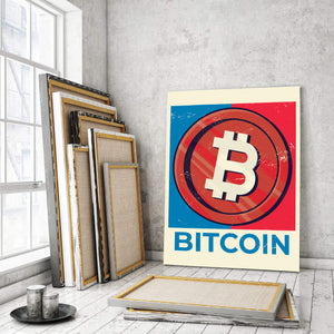 Red, White & Blue Bitcoin