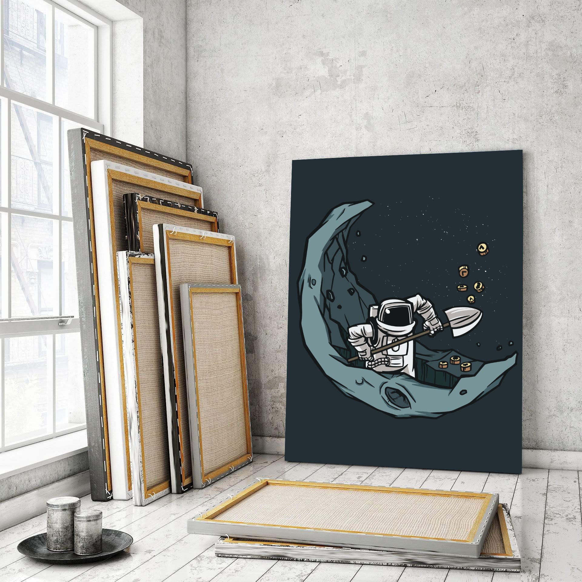Moon Miner - Stock Buddies -Canvas Wraps