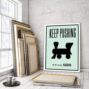 Keep Pushing Forward - Stock Buddies -Canvas Wraps