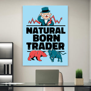Natural Born Trader - Stock Buddies -Canvas Wraps