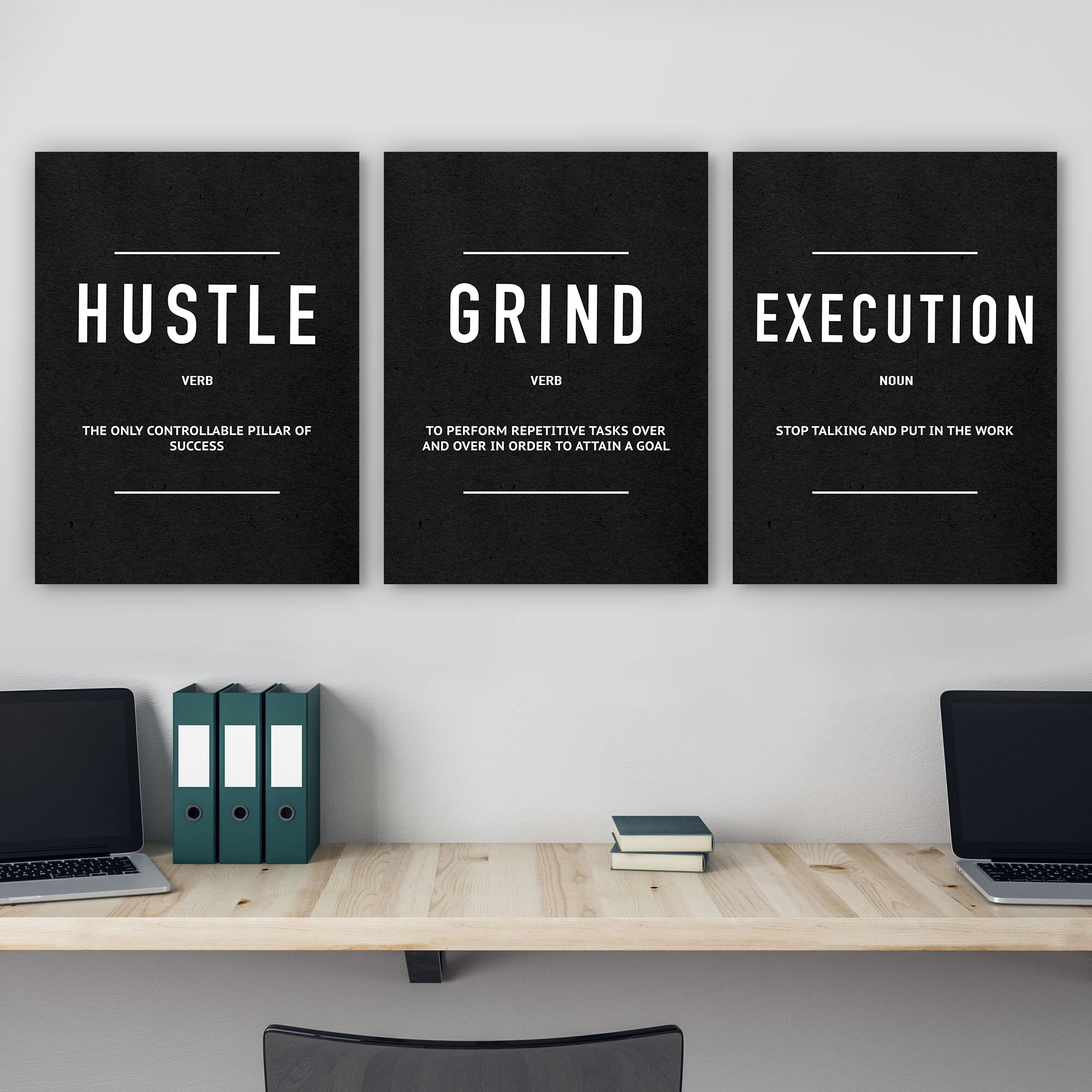 Hustle Verb Grind Verb Execution Noun 3X Bundle