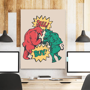 To Buy or To Sell - Stock Buddies -Canvas Wraps