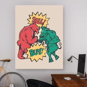 To Buy or To Sell - Stock Buddies -Canvas Wraps