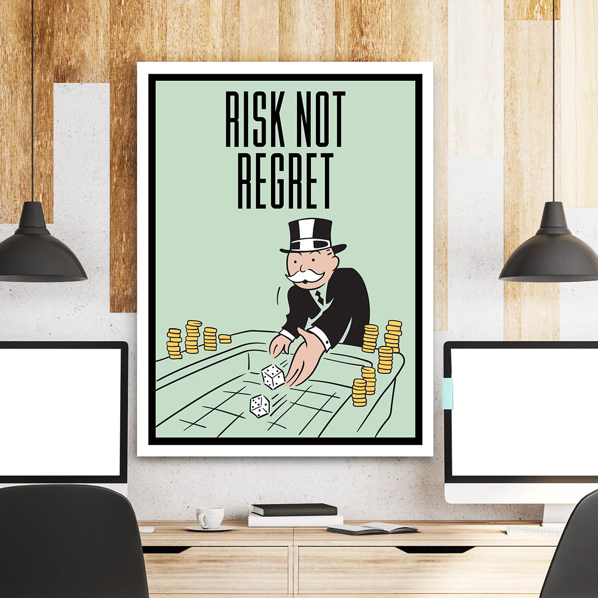 Risk Not Regret - Stock Buddies -Canvas Wraps