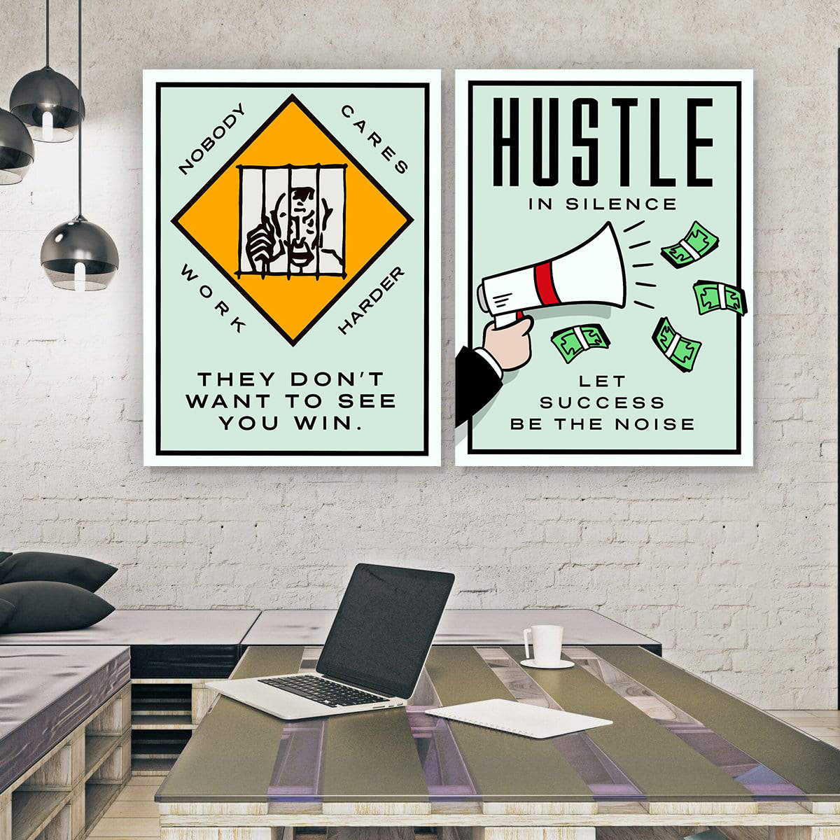 Hustle Harder 2X Bundle - Stock Buddies -Canvas Wraps