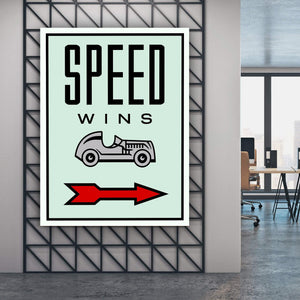 Speed Wins - Stock Buddies -Canvas Wraps
