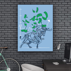 The Market Money - Stock Buddies -Canvas Wraps