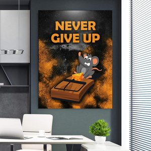 Never Give Up - Stock Buddies -Canvas Wraps