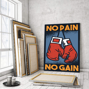 No Pain No Gain - Stock Buddies -Canvas Wraps
