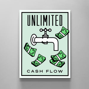 Unlimited Cash Flow - Stock Buddies -Canvas Wraps