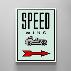 Speed Wins - Stock Buddies -Canvas Wraps