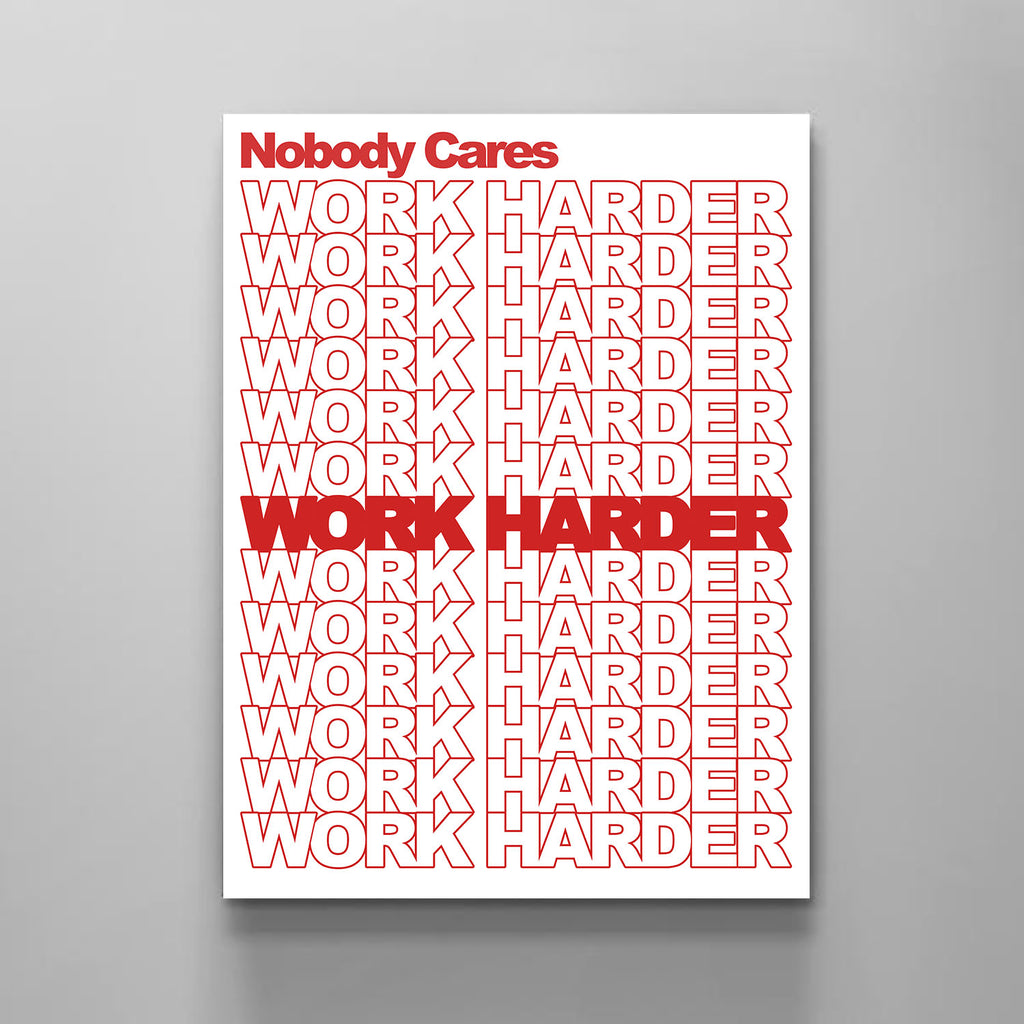 Work Harder - Stock Buddies -Canvas Wraps