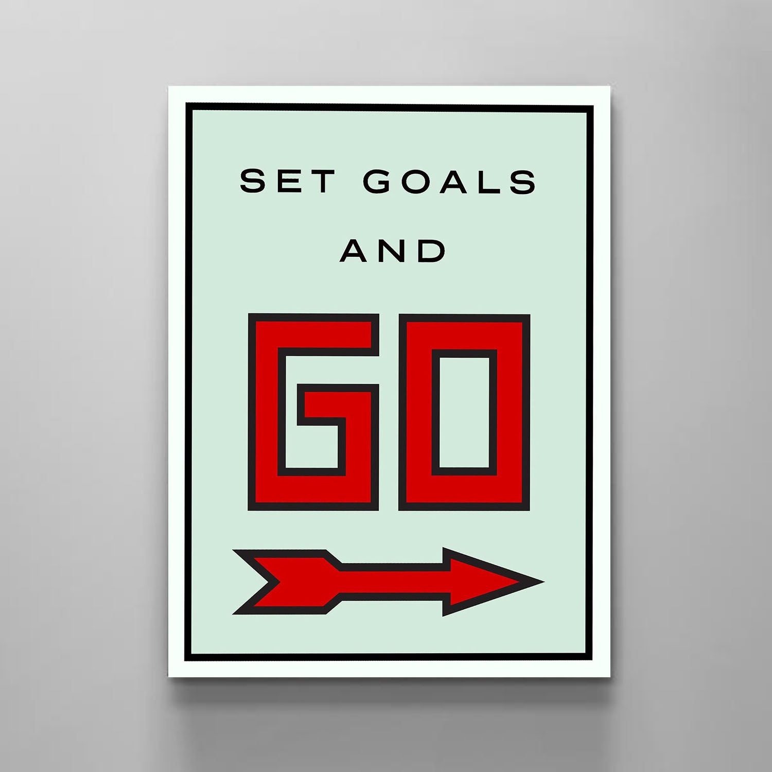 Set Goals And Go - Stock Buddies -Canvas Wraps